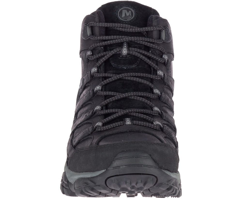 Kozaki Merrell Męskie Czarne - Moab 2 Prime Mid Waterproof - 326198-KDA